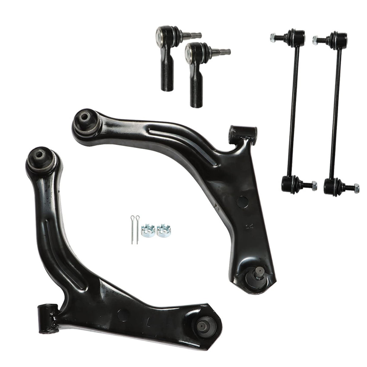 labwork 6PCS Lower Control Arm Ball Joint Outer Tie Rod Kit