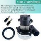 Upgraded 116472-13/00 Vacuum Motor, Includes Motor Gasket/2 Additional Pair