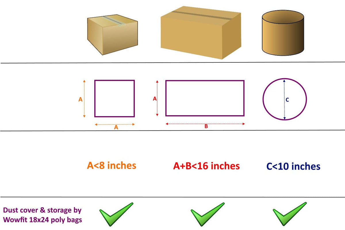 100 CT 18x24 1.1 Mil Large Clear Poly Bags for Packaging, Flat Open