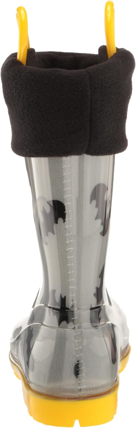 Boys' Dc Comics Batman Kids Rain Boots With Soft Removable Liner