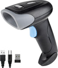 Wireless Barcode Scanner 1D QR Scanner Wireless Handheld Laser Bar Code Reader 3-in-1 with Bluetooth & 2.4G Wireless