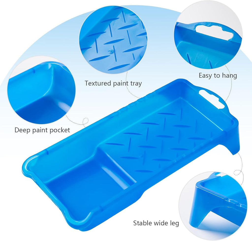 Paint Roller Kit, 9 Pack, 2 Inch Microfiber Paint Roller Covers