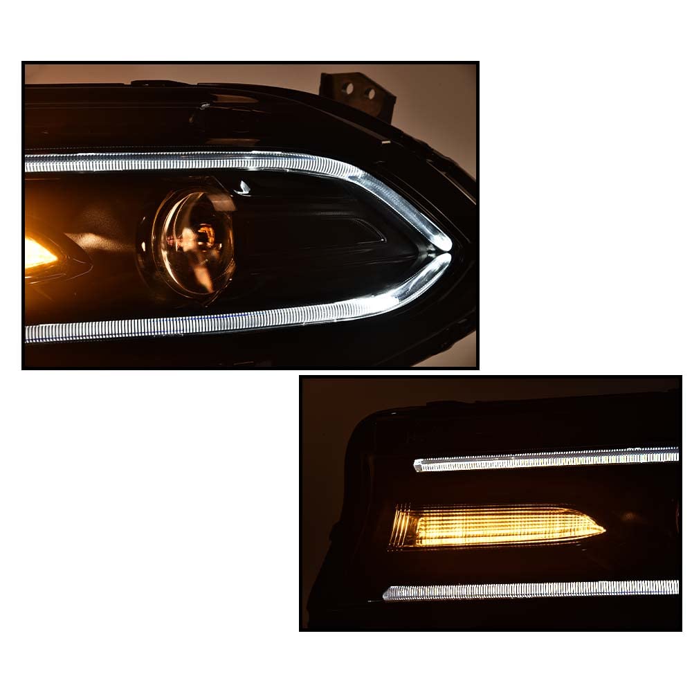 Headlights Assembly Pair Fit 2015-2021 Dodge Charger