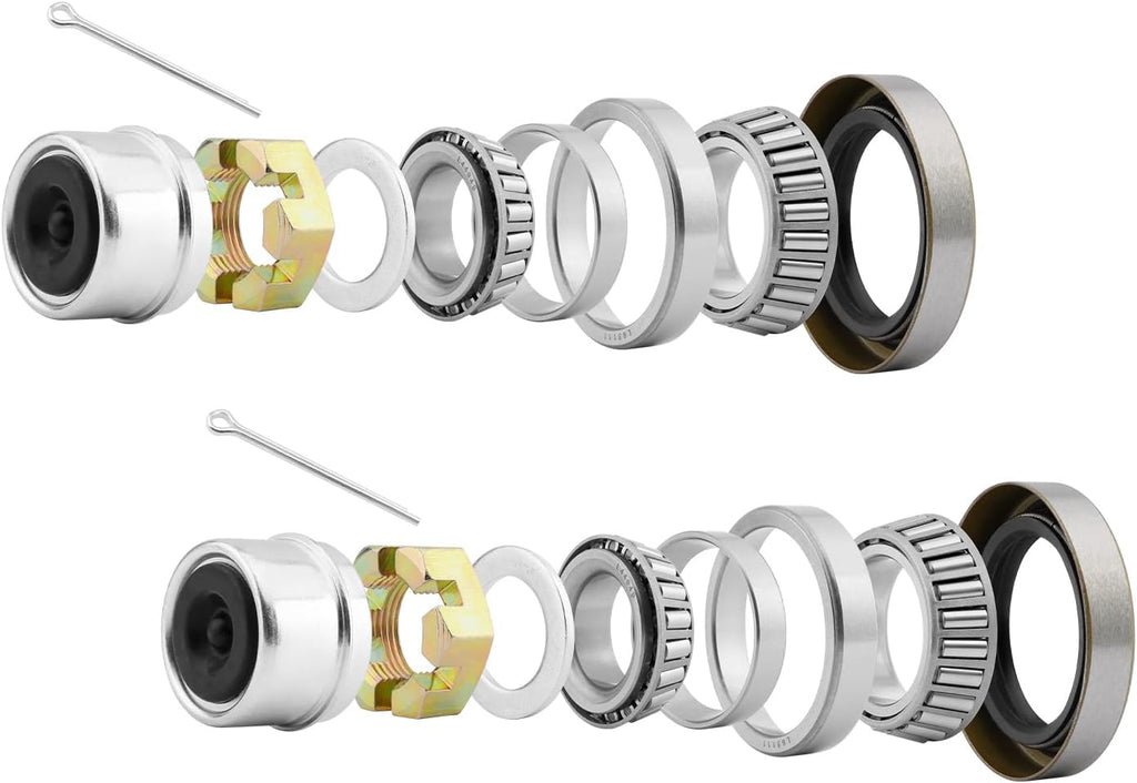 L68149 Trailer Axle Bearings Kit for 3500lb 1-1/16''*1-3/8''Axle-2 Sets