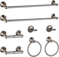 Bathroom Hardware Set Brushed Nickel Adjustable Expandable Bath Towel Bars Bathroom Accessory Set Towel Racks