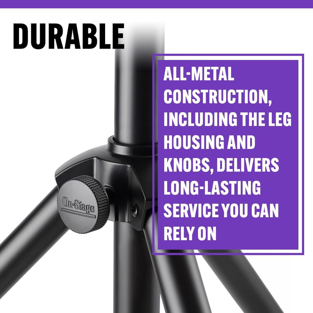 On-Stage Production-Grade LS-SS7770 10' Lighting/Speaker Stand (Folding,Portable Tripod PA Loudspeaker Pole