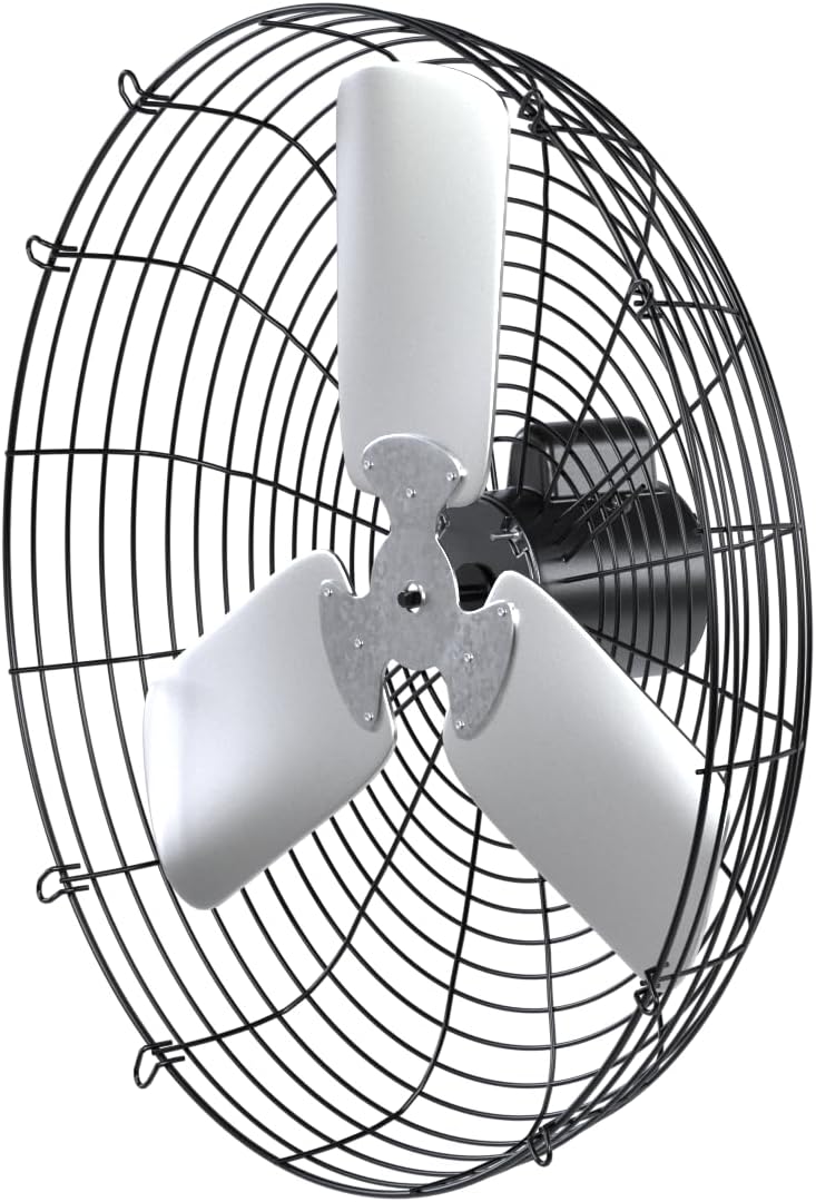 Hessaire 36NS8V370 Exhaust Fan, 36-Inch, 9600 CFM, Guard Mount, Corrosion Resistant