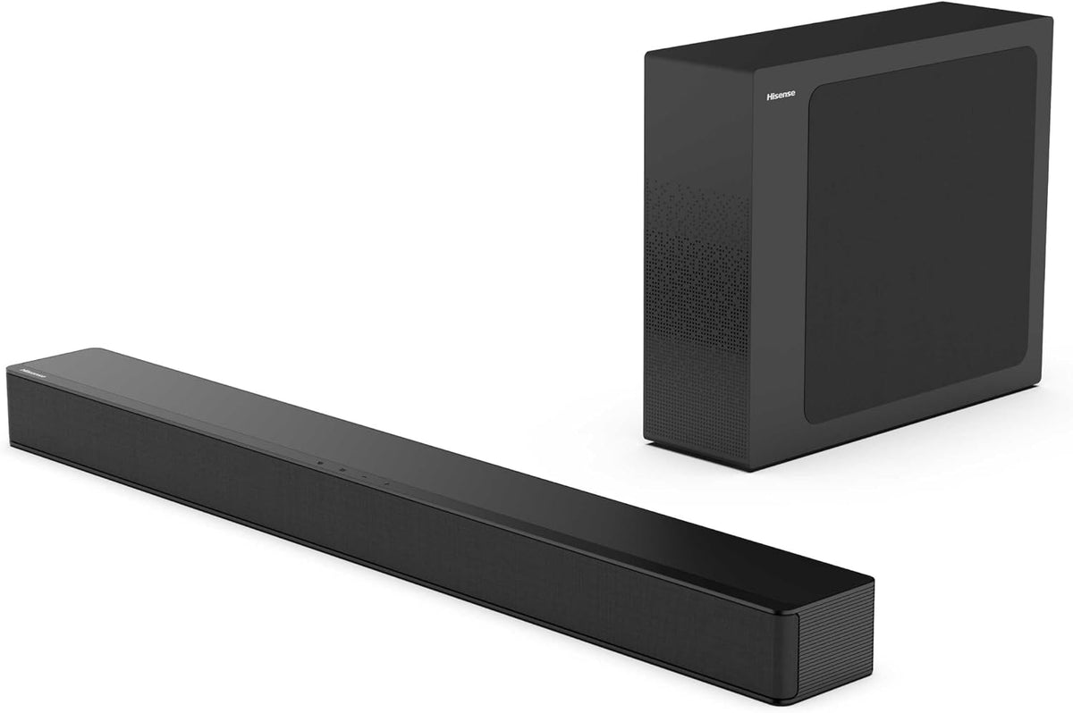 HS2100 2.1ch Soundbar with Wireless Subwoofer, Dolby Audio, DTS Virtual:X, HDMI ARC, Bluetooth 5.3, Remote Control, 6