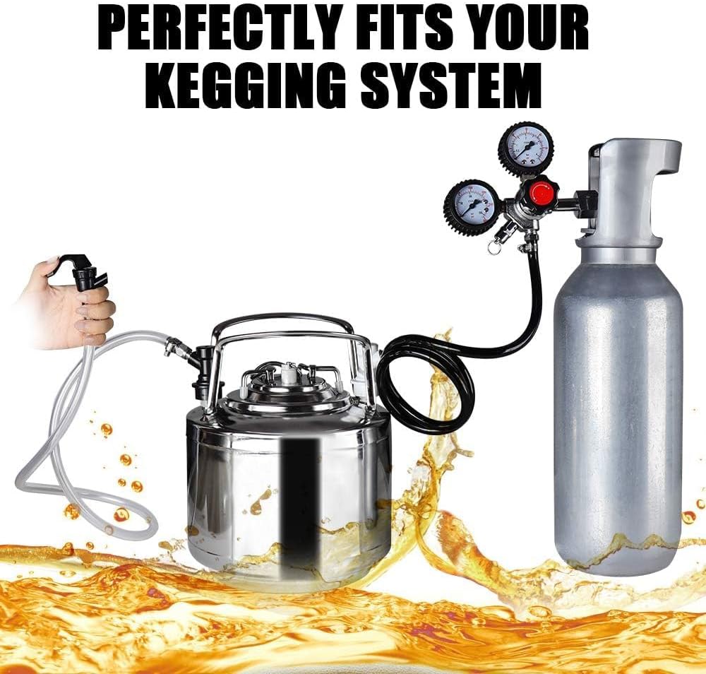 5 FT Ball Lock Beer Line Assembly Kit 3/16" Beer Hose & Picnic Tap | Faucet PVC Brewing Tubing Ball Lock Quick