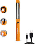 1000LM LED Work Light, Rechargeable Work Light for Mechanics with Dual Magnetic Bases&Hanging Hooks, 4 Lighting
