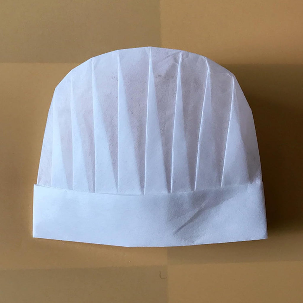 Disposable Paper Chef Hats 50 Pack Toques Caps for Baking Catering