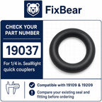 19037 O-Ring Seals,20 Pack,Compatible with Yellow Jacket SealRight 1/4 in Quick Couplers 19109 19209