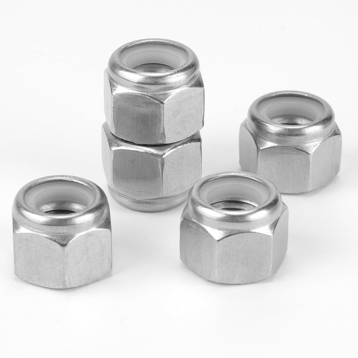 70 Pack 304 A2-70 5/16"-18 Nylon Lock Nuts