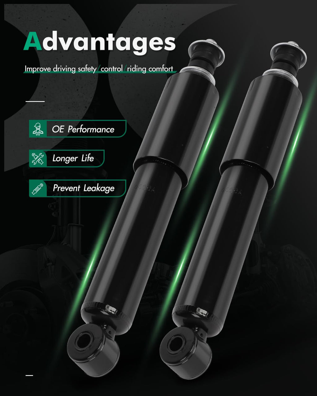 SCITOO Front Shocks Pair for Nissan for Frontier 4WD shock absorbers