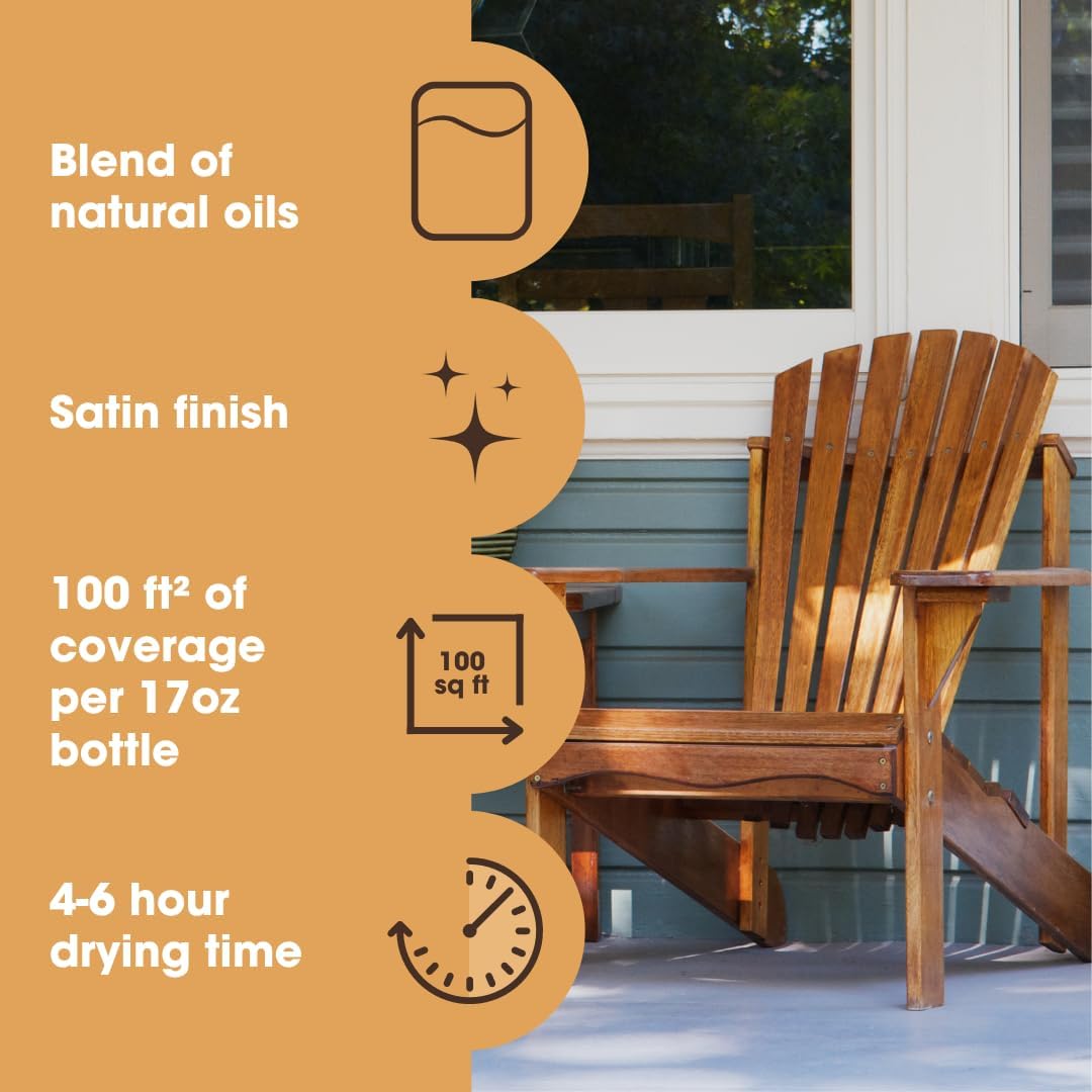 Danish Oil, Restore & Seal, Satin Finish