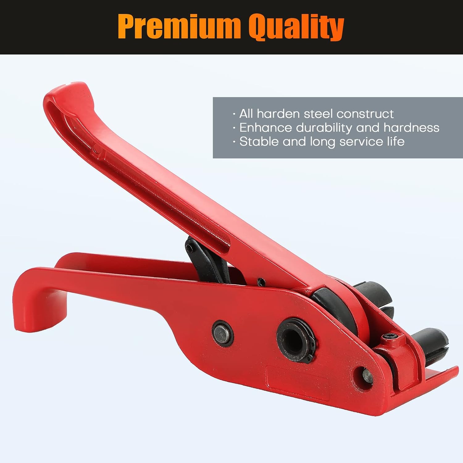 Poly Strapping Tensioner & Cutter Manual Strapping Tools (Red) | Heavy Duty Manual Strapping Tensioner Cutter Cord