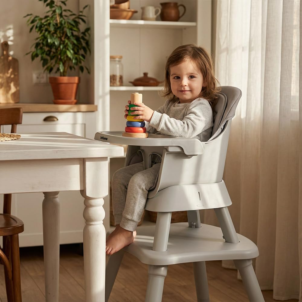 8 in 1 Baby High Chair, Convertible Highchair for Babies and Toddlers, Infant Dining Booster Seat, Building Block
