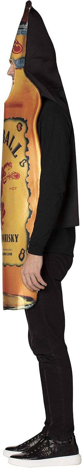 Fireball Bottle Halloween Costume, Men and Women, Unisex Adults,Adult One Size