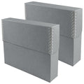Archival Document Storage Box, Gray, 15.5" x 10.5" x 2.5"