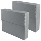 Archival Document Storage Box, Gray, 15.5" x 10.5" x 2.5"