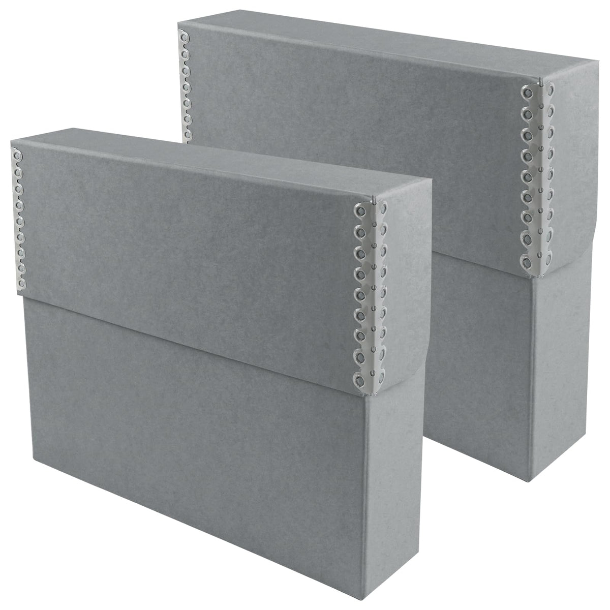 Archival Document Storage Box, Gray, 15.5" x 10.5" x 2.5"