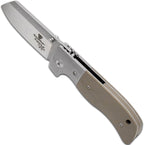 Snake Eye Extreme Collection Heavy Duty 2 Tone Durable Folding Knife - Smooth One Hand Opening Ball Bearing Pivot (1206)