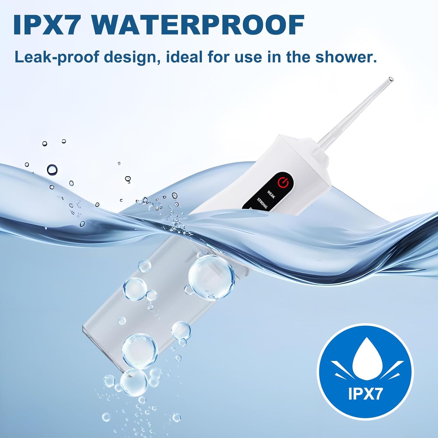 Water Dental Flosser Cordless for Teeth Cleaning and Flossing Portable Electric Water Floss Irrigator Oral Water