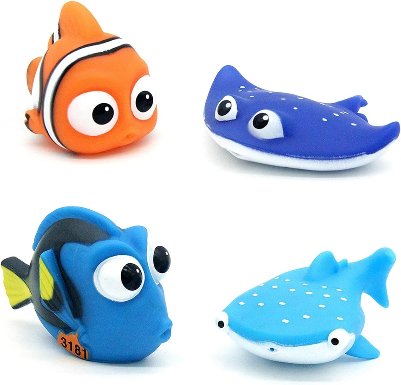 Kid Shower Toy Baby Bath Squirt Toys,Shark Bathtub Water Toys,4pcs Toddlers Infant Swimming Pool Toys