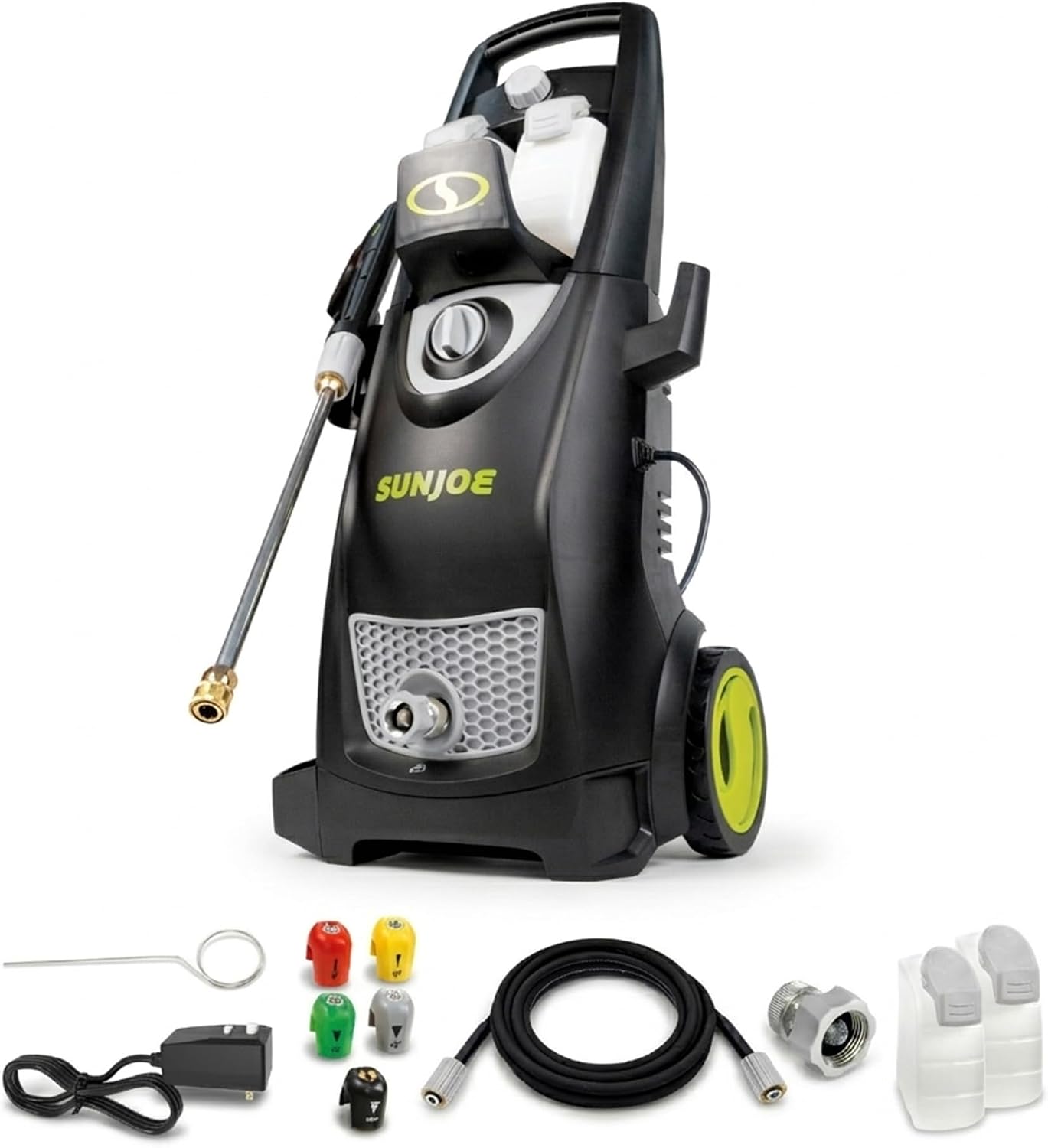 Pressure Washer, Electric Power Washer, Heavy-Duty Portable Cleaning & Washing Machine System with Patios &