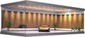 Diorama 1:64 Display Case for Hot Wheels Matchbox Mini GT Diecast Cars | Stackable 1/64 3-Color LED Car Garage