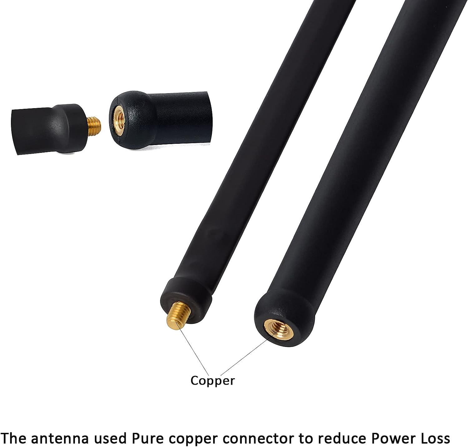27MHz 26in Flexible BNC Handheld CB Antenna for Cobra Midland Uniden