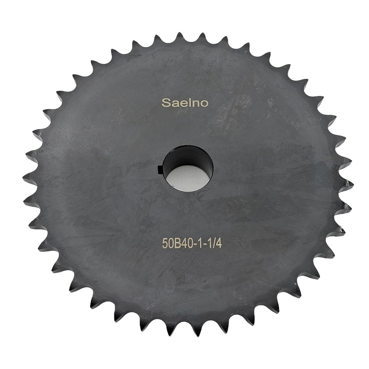 #50 Roller Chain Sprocket Type B 1 1/4 inch Bore 40 Tooth, Hardened Antirust 1045 Steel Drive Sprockets 50B40-1 1/4