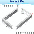 IRENPORU 2 Pcs Stainless Steel Microwave Trim Kit