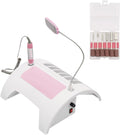 5-in-1 Nail Dust Collector, 60W UV LED Lamp Pink White Salon Home | 5-In-1 Multifunctional Nail Machine Combines Dust