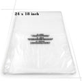 Clear Poly Bags, Self Sealing Cellophane Bag, 18x24 in, 100 Count
