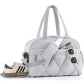 Women's Duffle Gym Bag, Carry-On Shoe Compartment for Weekender Overnight