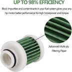 2PCS Primary Fuel Filter Element Compatible with Yamaha # 6D8-WS24A-00-00