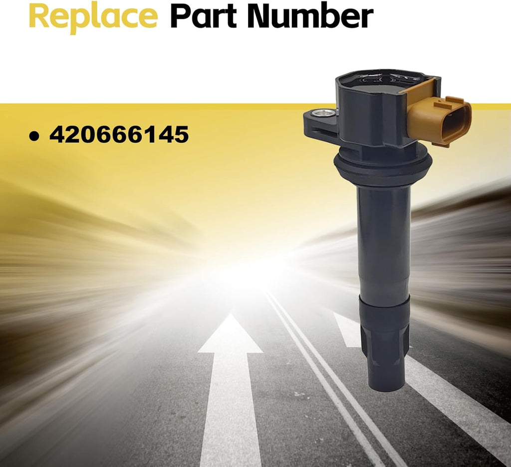 3 Pcs 420666145 Ignition Coil With Spark Plug For Can-Am Maverick X3 Turbo