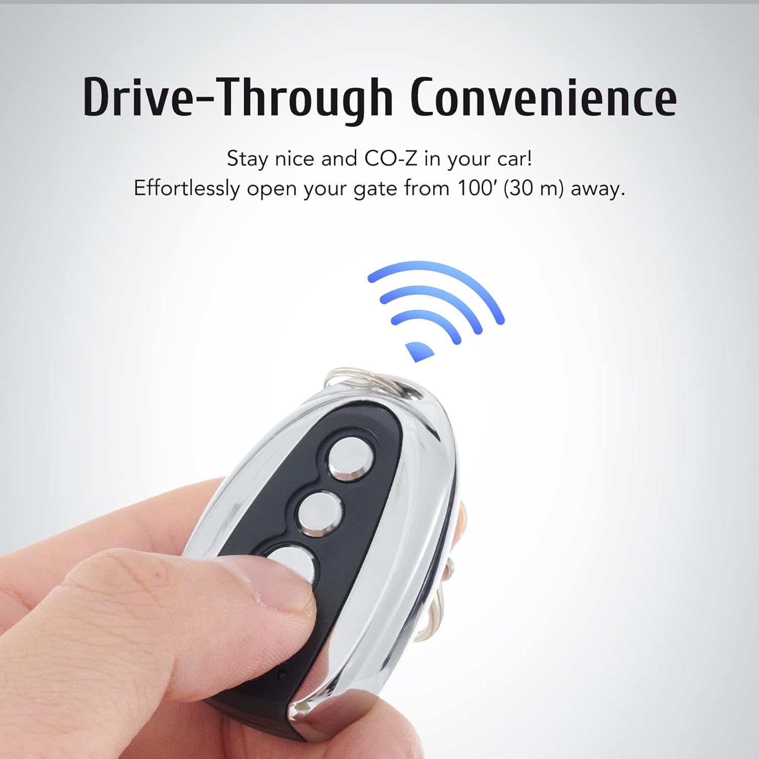 Remote Control for Automatic Gate Openers, Electric Smart Gate Opener with 100 Foot Range and Auto Close for Sliding