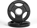 2-Inch Rubber Olympic Grip Weight Plates for Strength Training, Weightlifting, Solid Cast Iron Plate for Barbell in