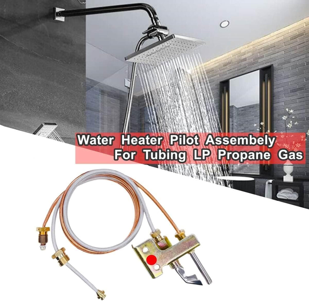 Water Heater Pilot Assembely For Tubing LP Propane Gas, Includes Pilot Thermocouple kit, 24" Water Heater Replacement Parts Fits Many Water Heaters On The Market