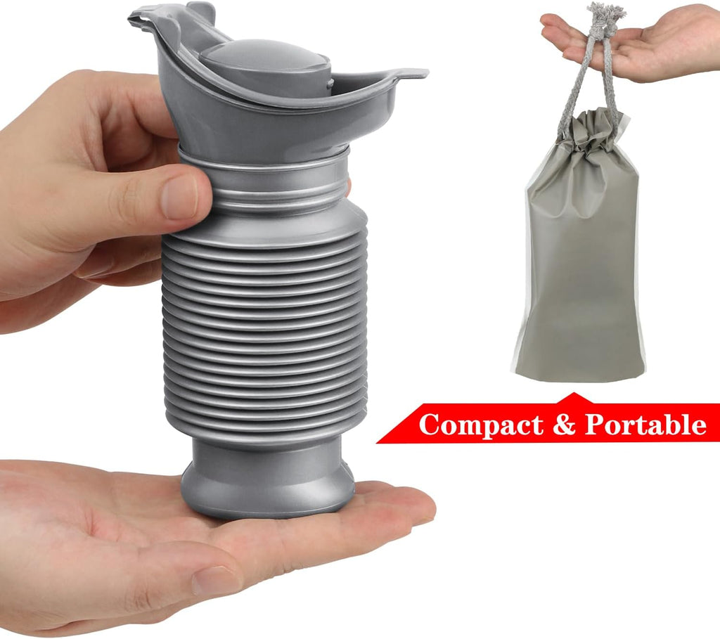 Portable Urinal, Portable Car Urinal for Men and Women, 750ml, Leakproof | Pee Bottle for Men, with Disposable