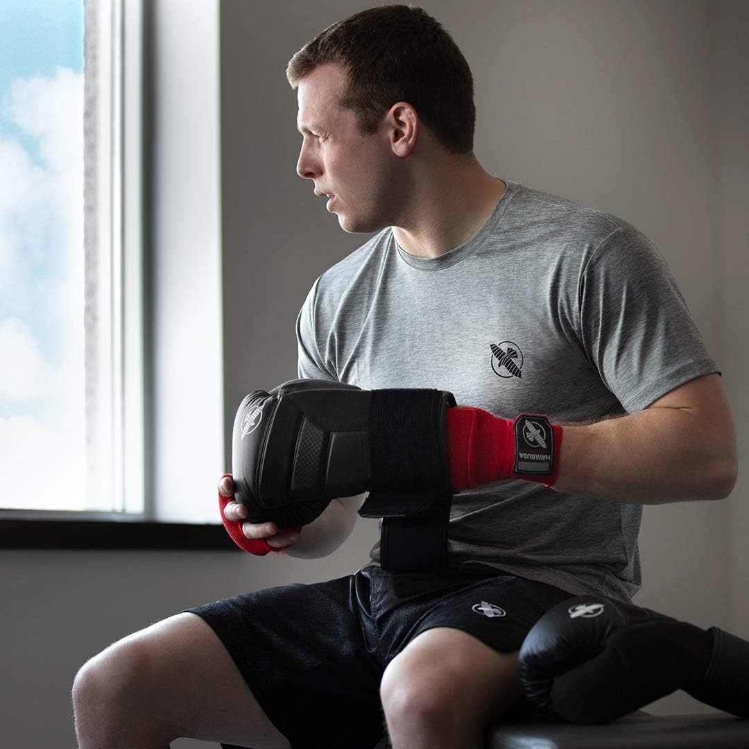 Quick Gel Hand Wrap Boxing Gloves | Slip-On Design, Padded Knuckle Protection, Hook and Loop Closure, Muay Thai