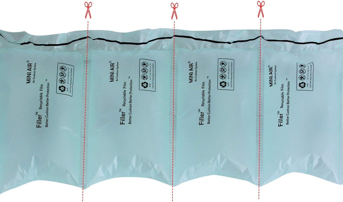 1 roll 8"x4" for Mini Air Easi Generation 2 Grey Machine, 4000Pcs 1312 FT Per Roll, Inflatable Packaging Air Pillow Bag