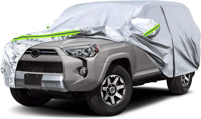 Waterproof Car Covers Replace for 2002-2024 Toyota 4Runner, 6 Layers Sliver All Weather Custom-fit Car Cover with