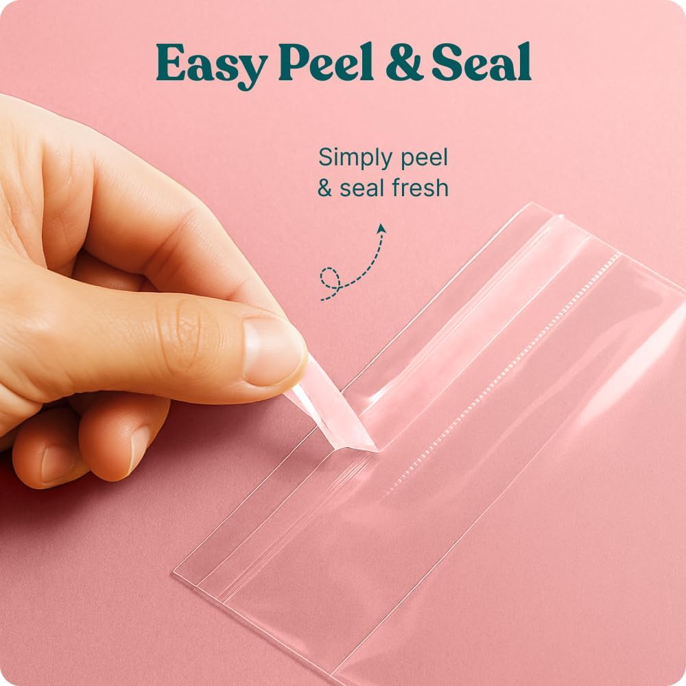3x5 Self Sealing Cellophane Bags (1000 Pack) - Clear Cookie Bags With Seal