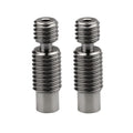 Pack of 2pcs 3D Printer Super Smooth Titanium Alloy Heat Break All Metal Thermal Barrel Feeding Tube Heatbreak Throat