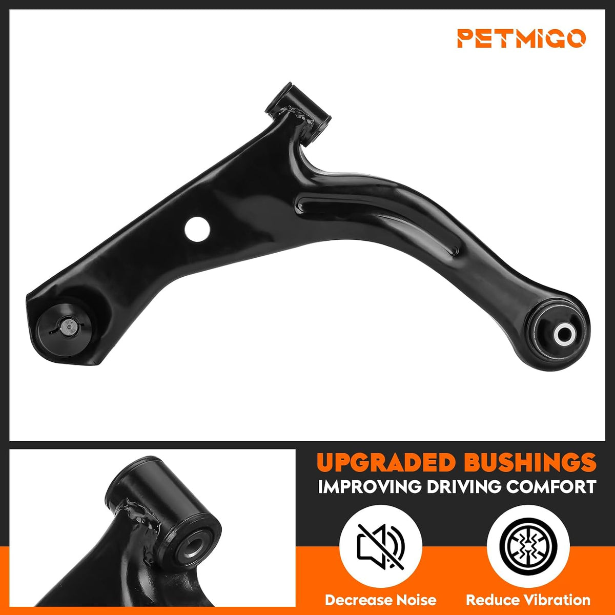Front Lower Control Arms with Ball Joint Suspension Kit for Ford Escape, for Mazda Tribute, for Mercury Mariner 2005 2006 2007 2008 2009 (Not for Hybrid), 8pcs