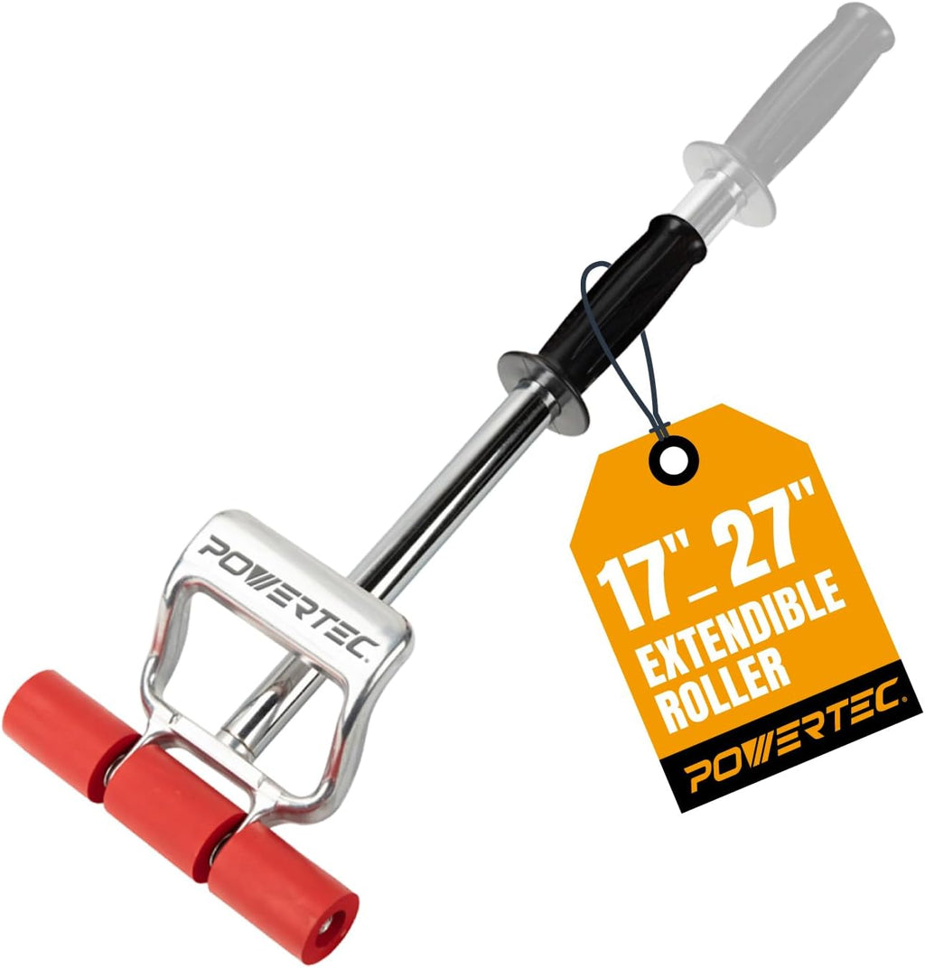 Extendable Floor and Wall Roller for Vinyl Flooring, Tile & Linoleum Roller with Extendable 17" to 27" Handle, 7.5"