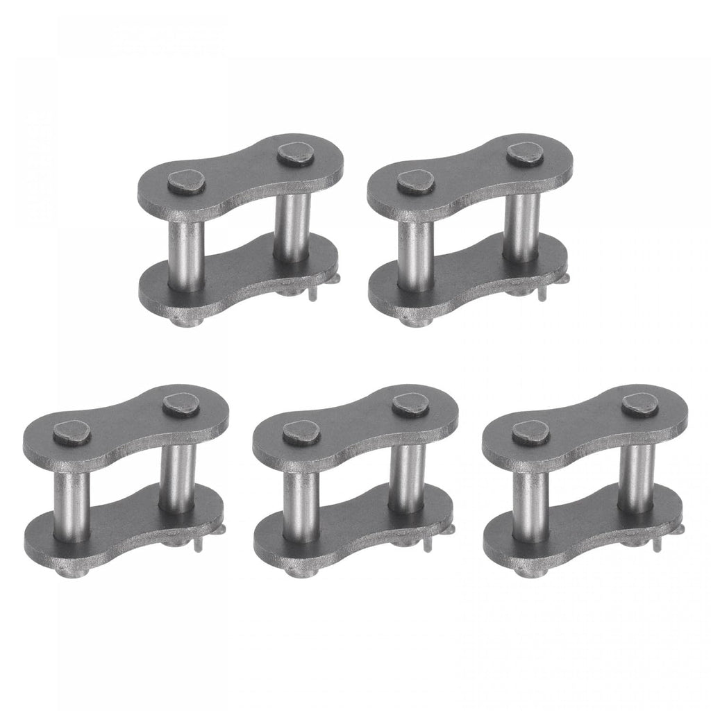 uxcell 5Pcs #100 Chain Master Connector Link Roller, 1 1/4" Pitch Carbon Steel, Standard Connecting Split Links for 20A Chain